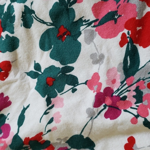 LOFT Cream Roses Print Floral Tank top EUC SZ. L - Picture 5 of 5